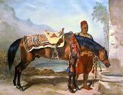 Arab or Arabic people and life. Orientalism oil paintings  513